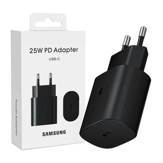 100% Original Samsung 25W Super Fast Charger with cable | Samsung 25w PD Fast Charger | Samsung PD 25w Adaptor | Samsung Original 25w PD Adaptor with Cable for Samsung A05, A06, A07, A14, A15, A16, A17, A24, A25, A26, A35, S10, S20, S21, S22, Note 10 Plus